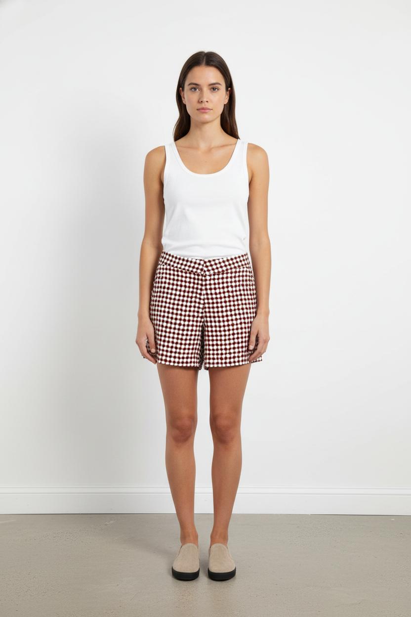Short Bordeaux et Blanc - Taille L/40 de la marque Bimba y Lola | PARAD104408 - Vendu par Paradigme - Image 1