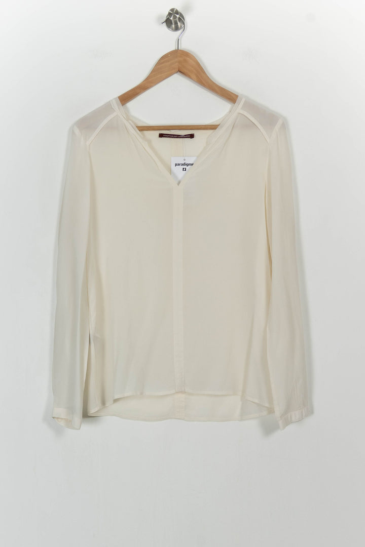 Blouse Blanche - Taille M/38 de la marque Comptoir des Cotonniers | PARAD104412 - Vendu par Paradigme - Image 2