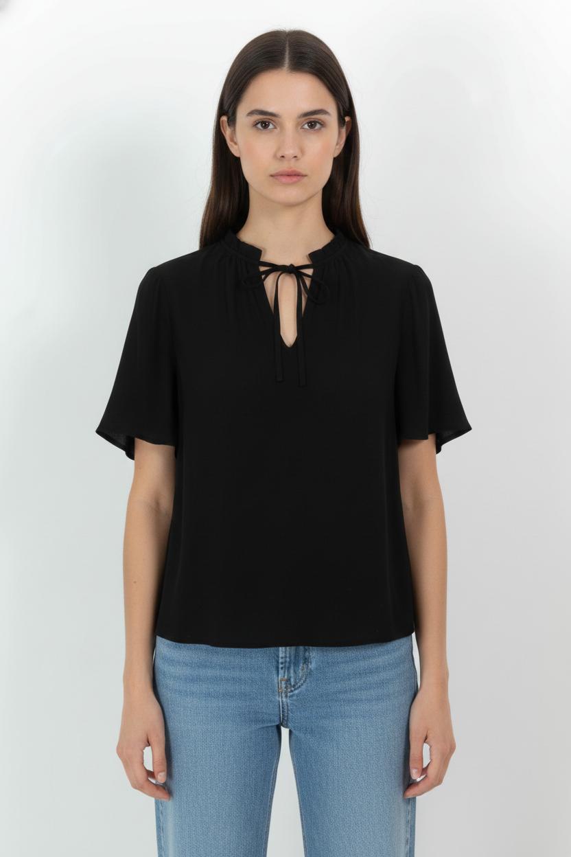 Blouse Noire - Taille M/38 de la marque Comptoir des Cotonniers | PARAD104416 - Vendu par Paradigme - Image 1