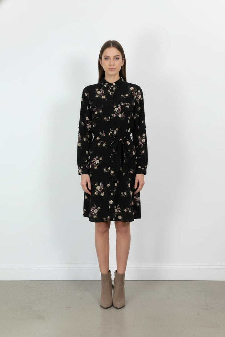 Robe Chemise Noire et Blanche - Taille S/36 de la marque La Petite Etoile | PARAD104427 - Vendu par Paradigme - Image 1