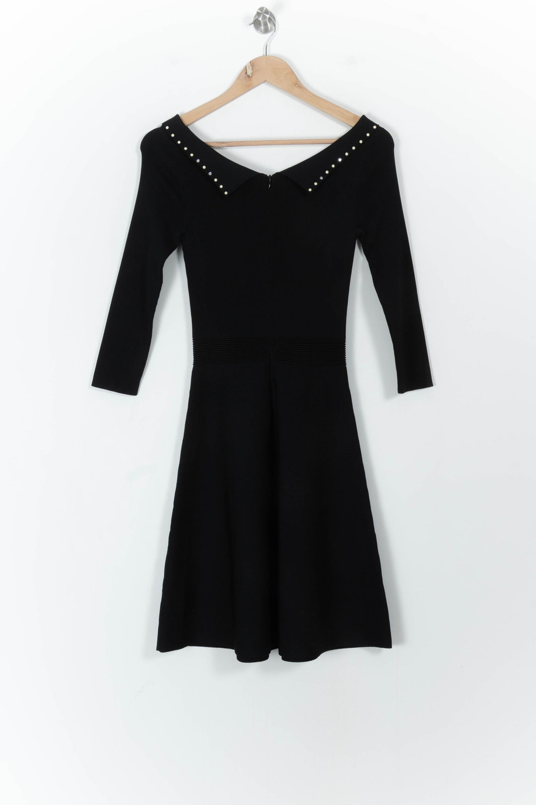 Robe Patineuse Noire - Taille S/36 de la marque Sandro | PARAD104429 - Vendu par Paradigme - Image 4