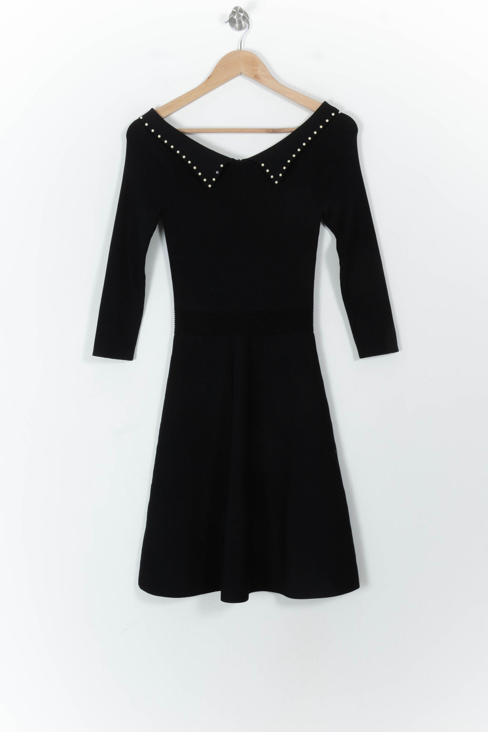 Robe Patineuse Noire - Taille S/36 de la marque Sandro | PARAD104429 - Vendu par Paradigme - Image 2
