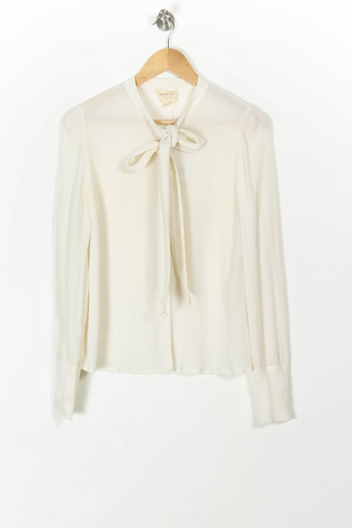 Blouse Beige - Taille M/38 de la marque Sézane | PARAD104437 - Vendu par Paradigme - Image 2