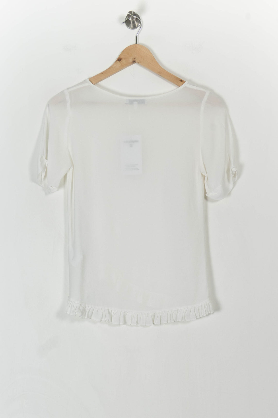 Tee-shirt Blanc - Taille M/38 de la marque Sandro | PARAD104438 - Vendu par Paradigme - Image 4