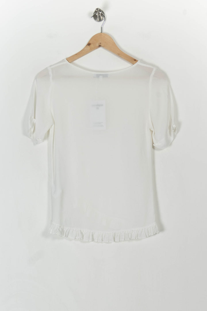 Tee-shirt Blanc - Taille M/38 de la marque Sandro | PARAD104438 - Vendu par Paradigme - Image 4
