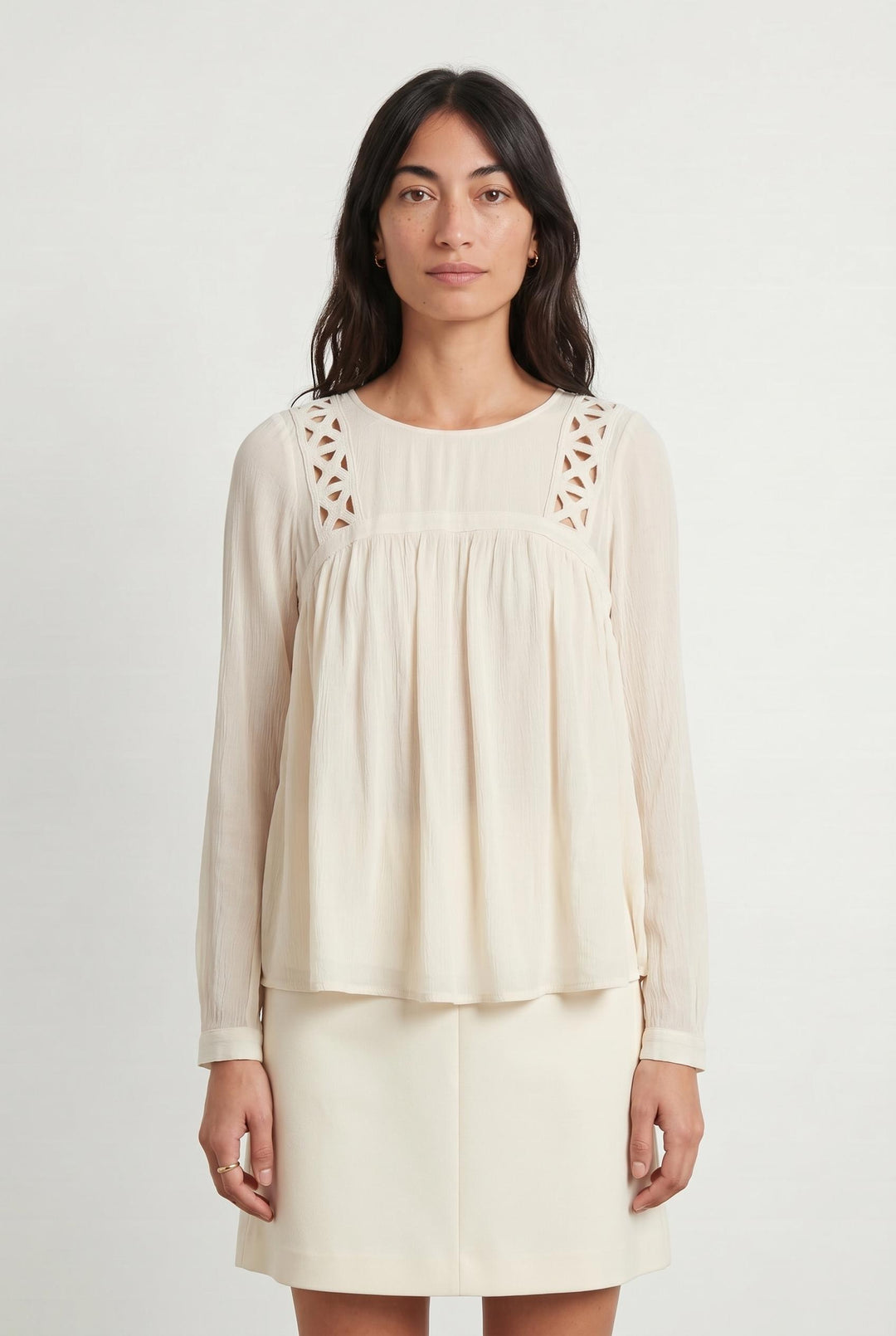 Blouse Beige - Taille S/36 de la marque ba&sh | PARAD104440 - Vendu par Paradigme - Image 1