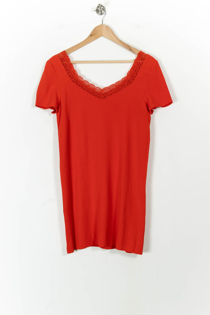 Robe Courte Orange - Taille M/38 de la marque Sézane | PARAD104445 - Vendu par Paradigme - Image 2