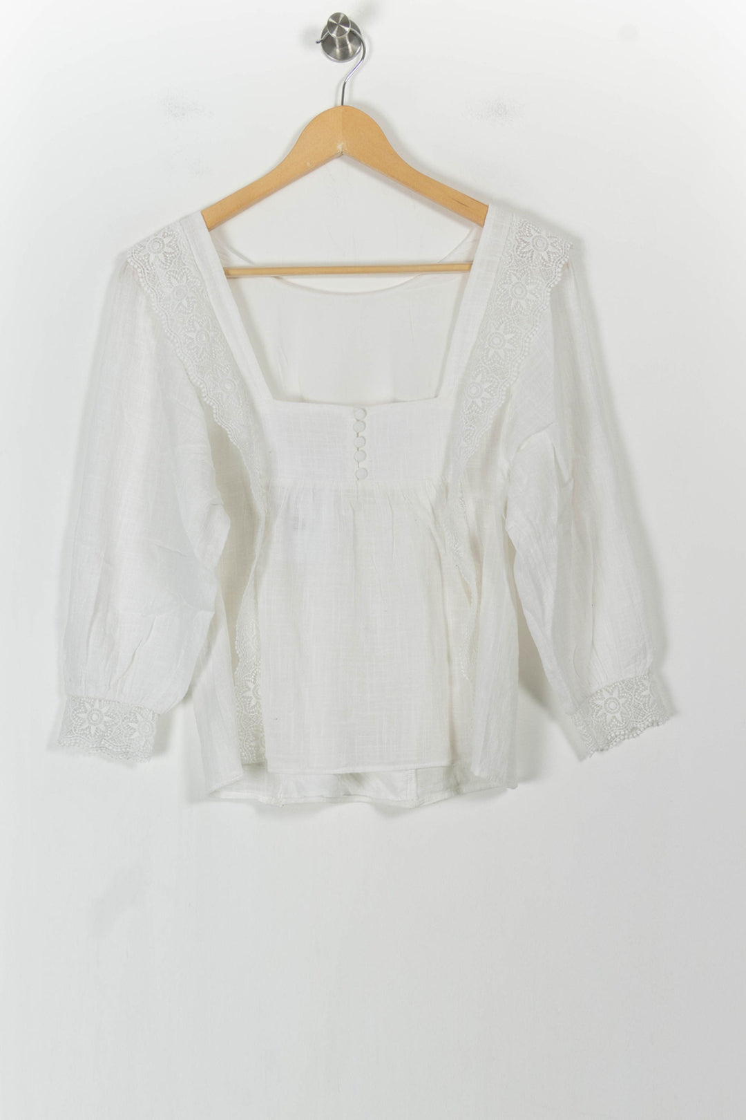Blouse Blanche - Taille S/36 de la marque Sézane | PARAD104447 - Vendu par Paradigme - Image 4