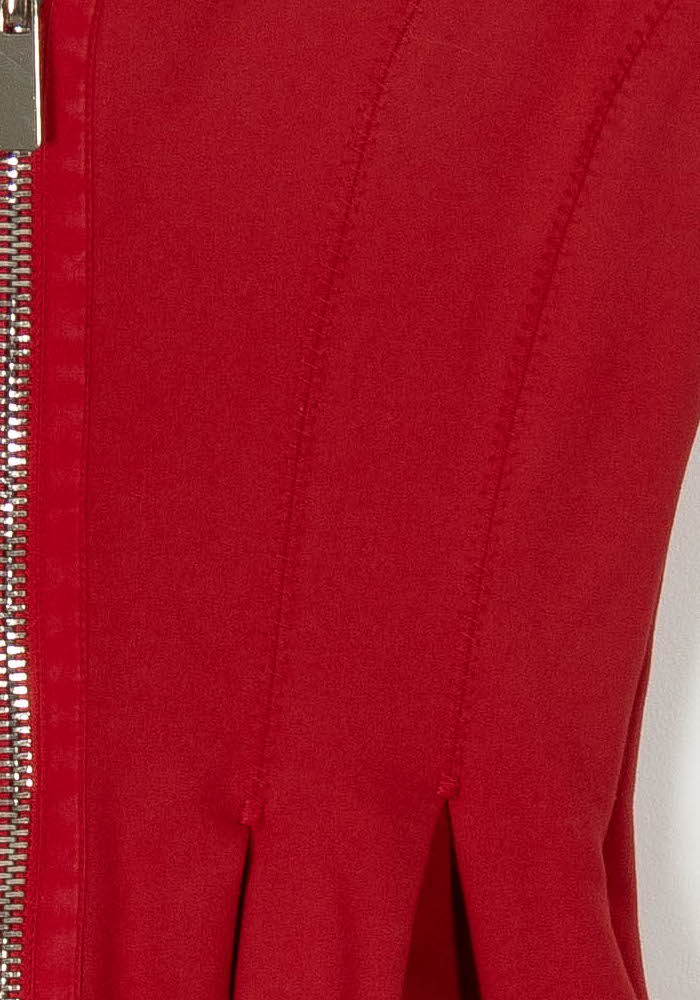 Robe Courte Rouge - Taille M/38 de la marque Maje | PARAD104451 - Vendu par Paradigme - Image 3