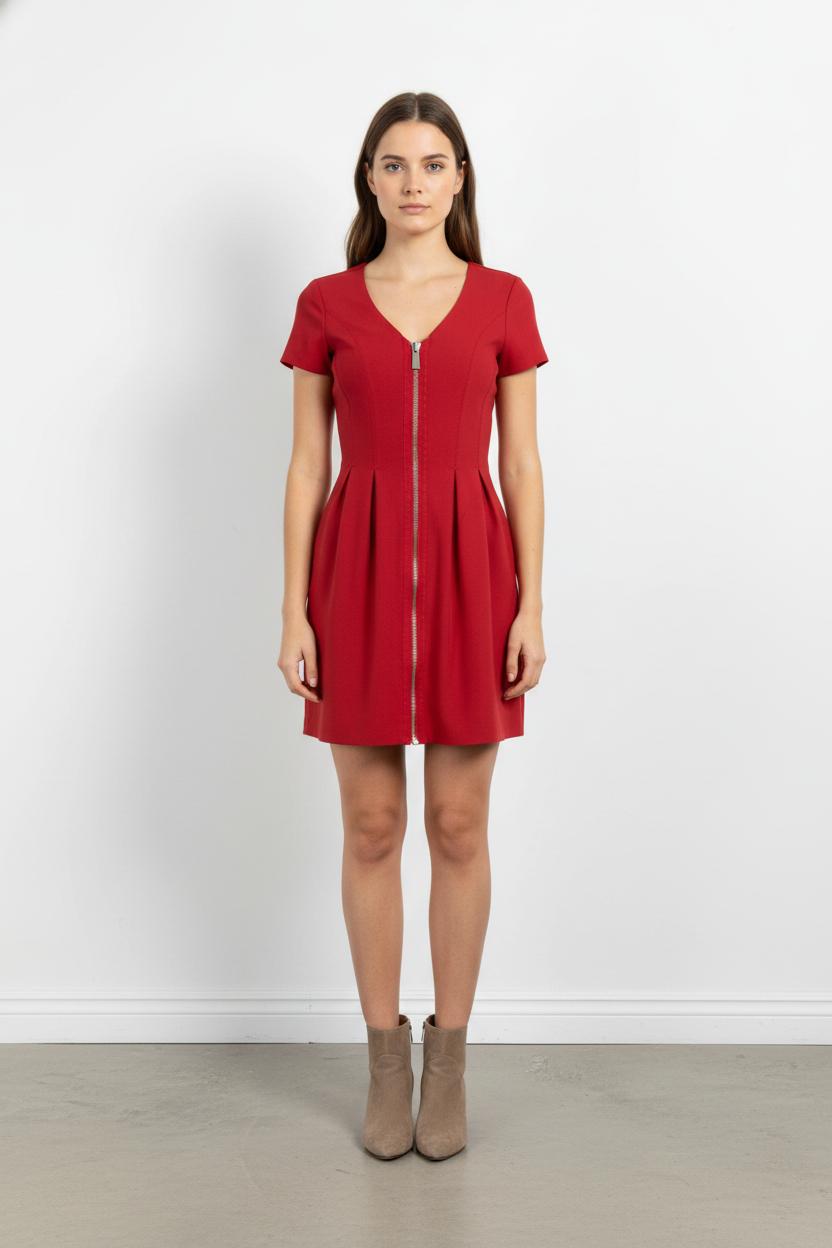 Robe Courte Rouge - Taille M/38 de la marque Maje | PARAD104451 - Vendu par Paradigme - Image 1