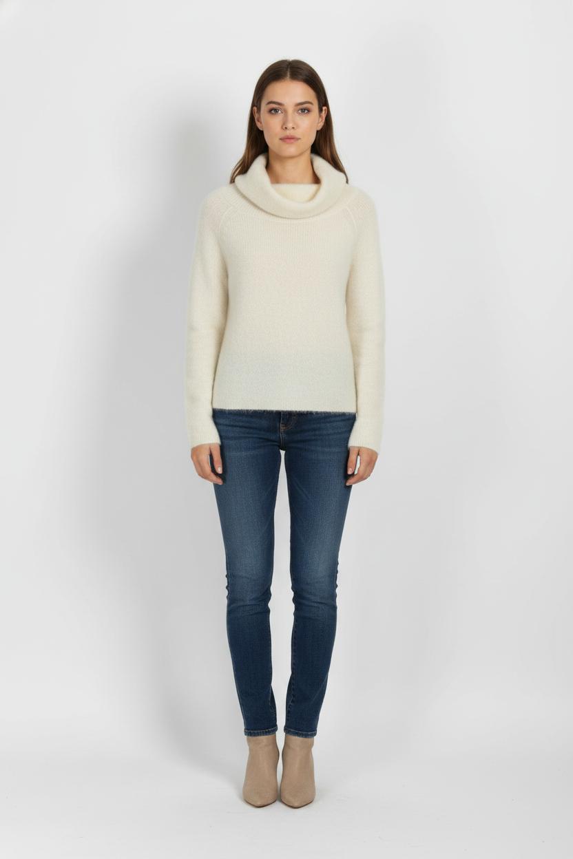 Pull Col Châle Beige - Taille S/36 de la marque Grace & Mila | PARAD104457 - Vendu par Paradigme - Image 1