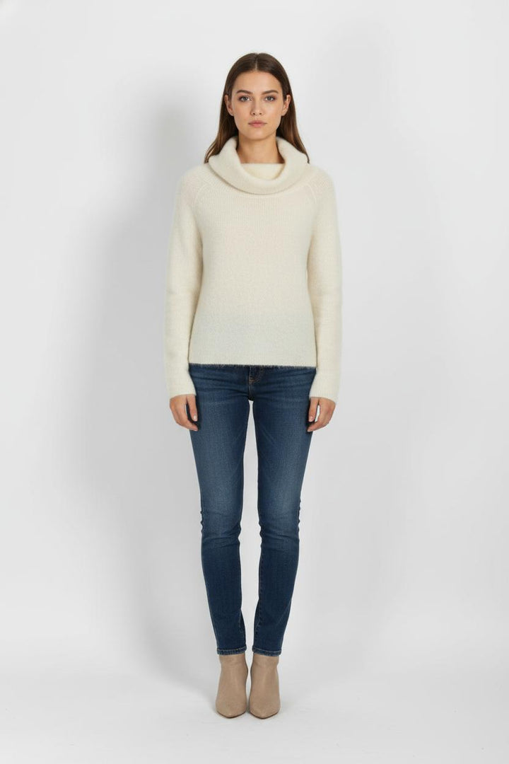 Pull Col Châle Beige - Taille S/36 de la marque Grace & Mila | PARAD104457 - Vendu par Paradigme - Image 1