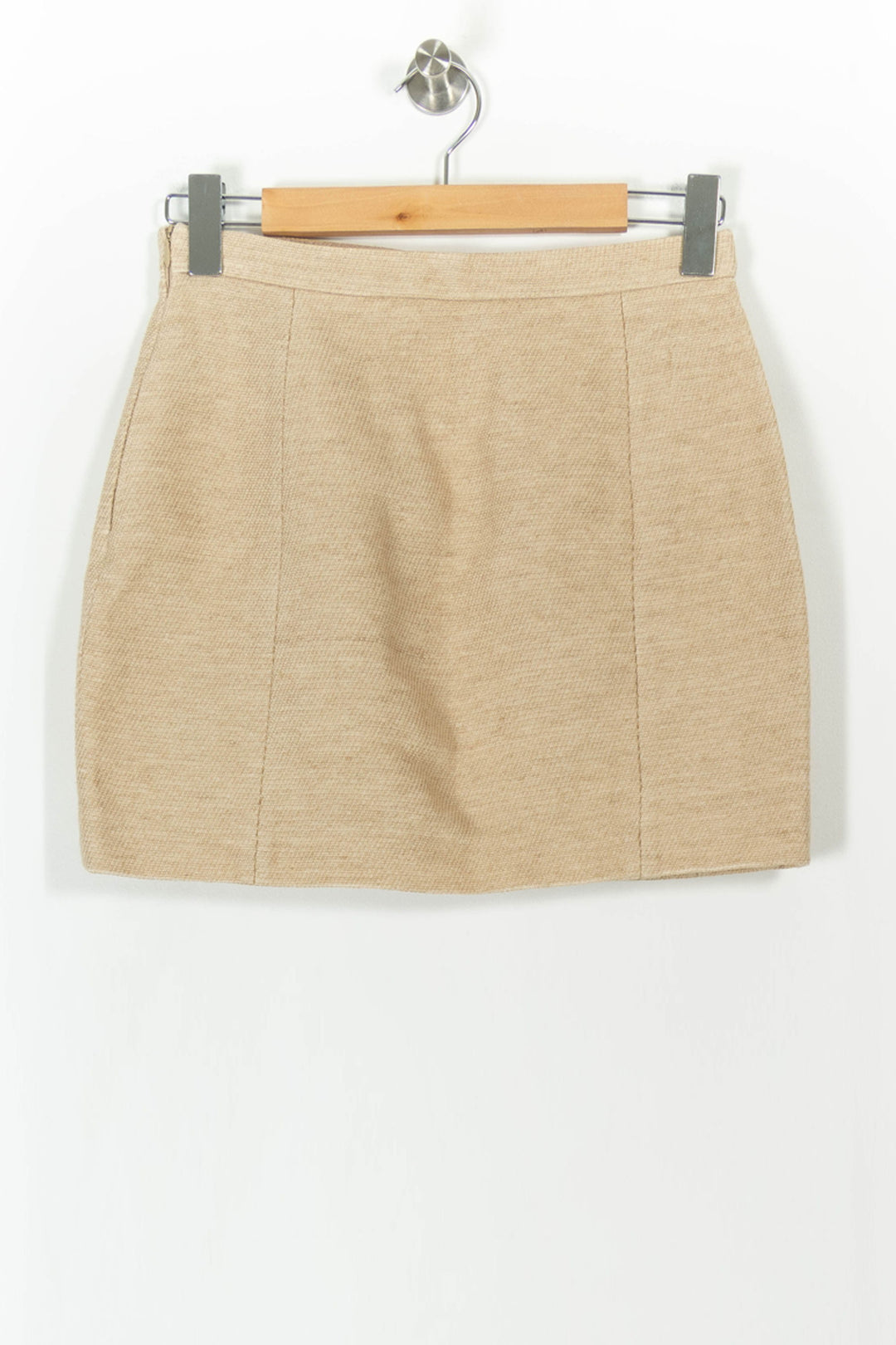 Jupe Courte Beige - Taille M/38 de la marque Sandro | PARAD104460 - Vendu par Paradigme - Image 4