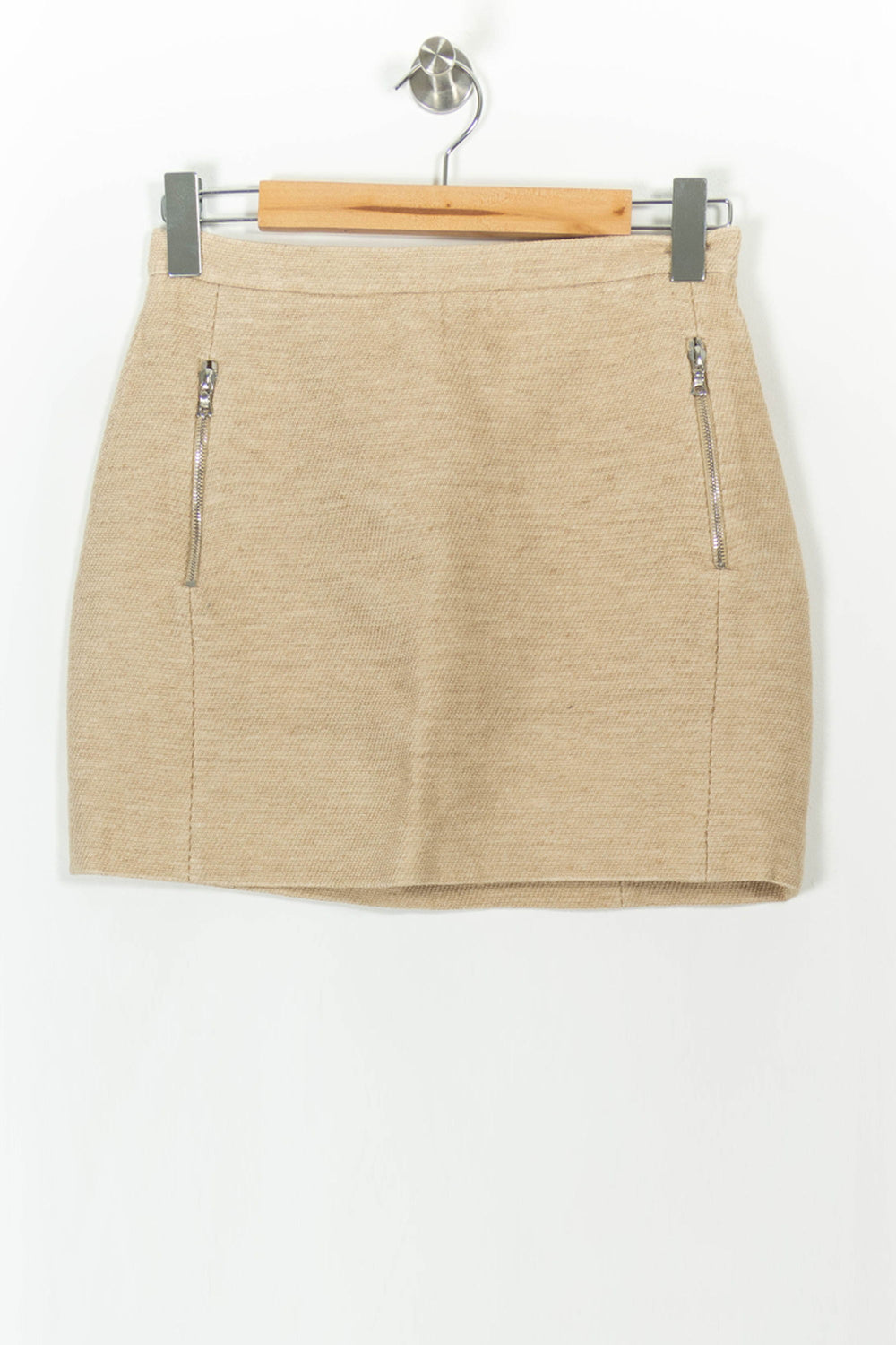 Jupe Courte Beige - Taille M/38 de la marque Sandro | PARAD104460 - Vendu par Paradigme - Image 2