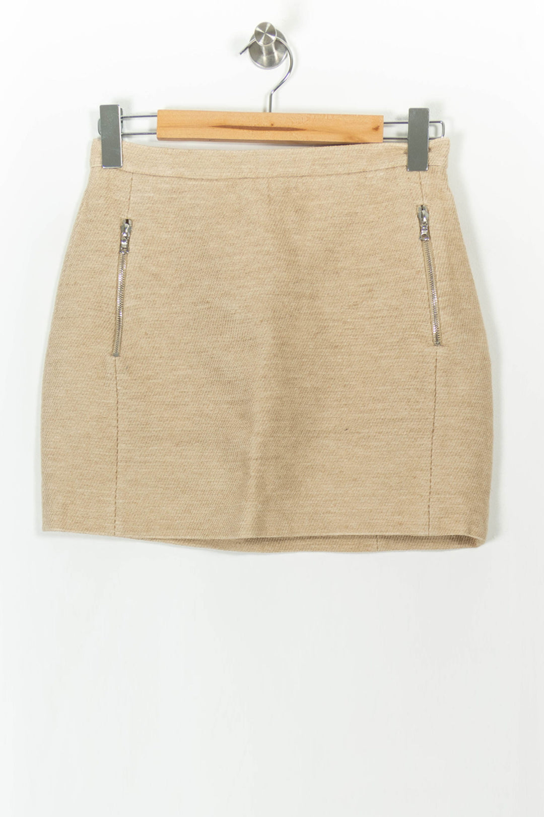 Jupe Courte Beige - Taille M/38 de la marque Sandro | PARAD104460 - Vendu par Paradigme - Image 2