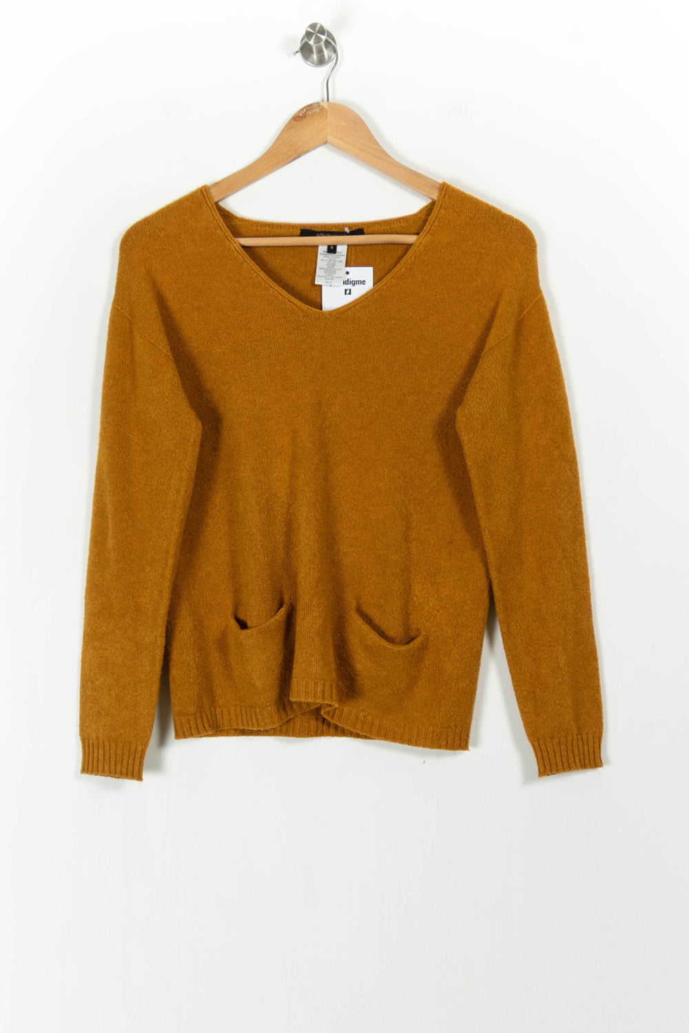 Pull Orange - Taille XS/34 de la marque La Fée Maraboutée | PARAD104463 - Vendu par Paradigme - Image 2