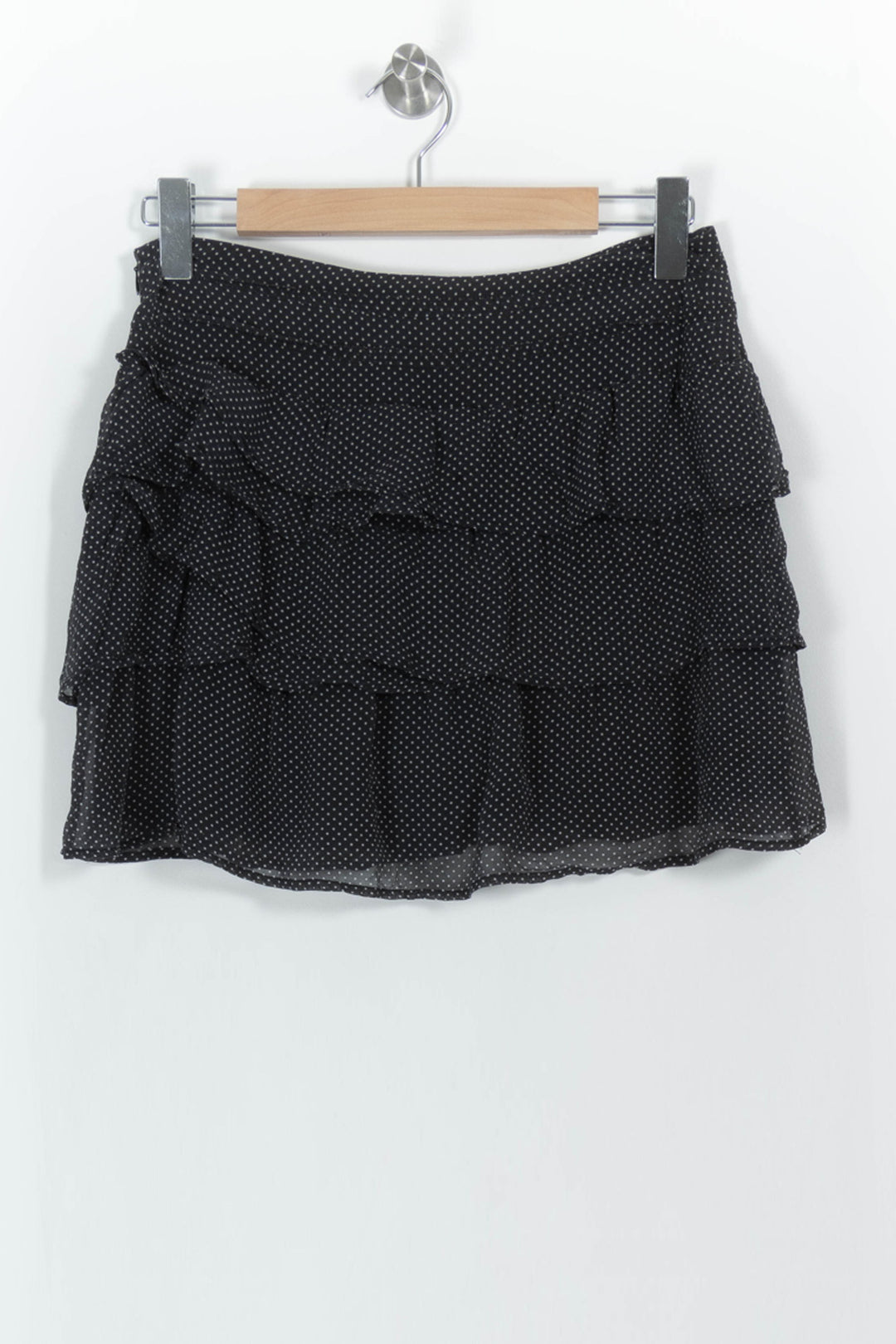 Jupe Volantée Noire à Pois Blancs - Taille S/36 de la marque Kookai | PARAD104468 - Vendu par Paradigme - Image 4