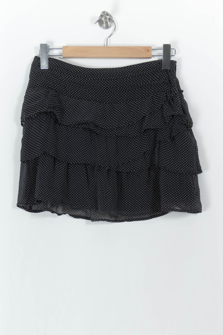 Jupe Volantée Noire à Pois Blancs - Taille S/36 de la marque Kookai | PARAD104468 - Vendu par Paradigme - Image 2