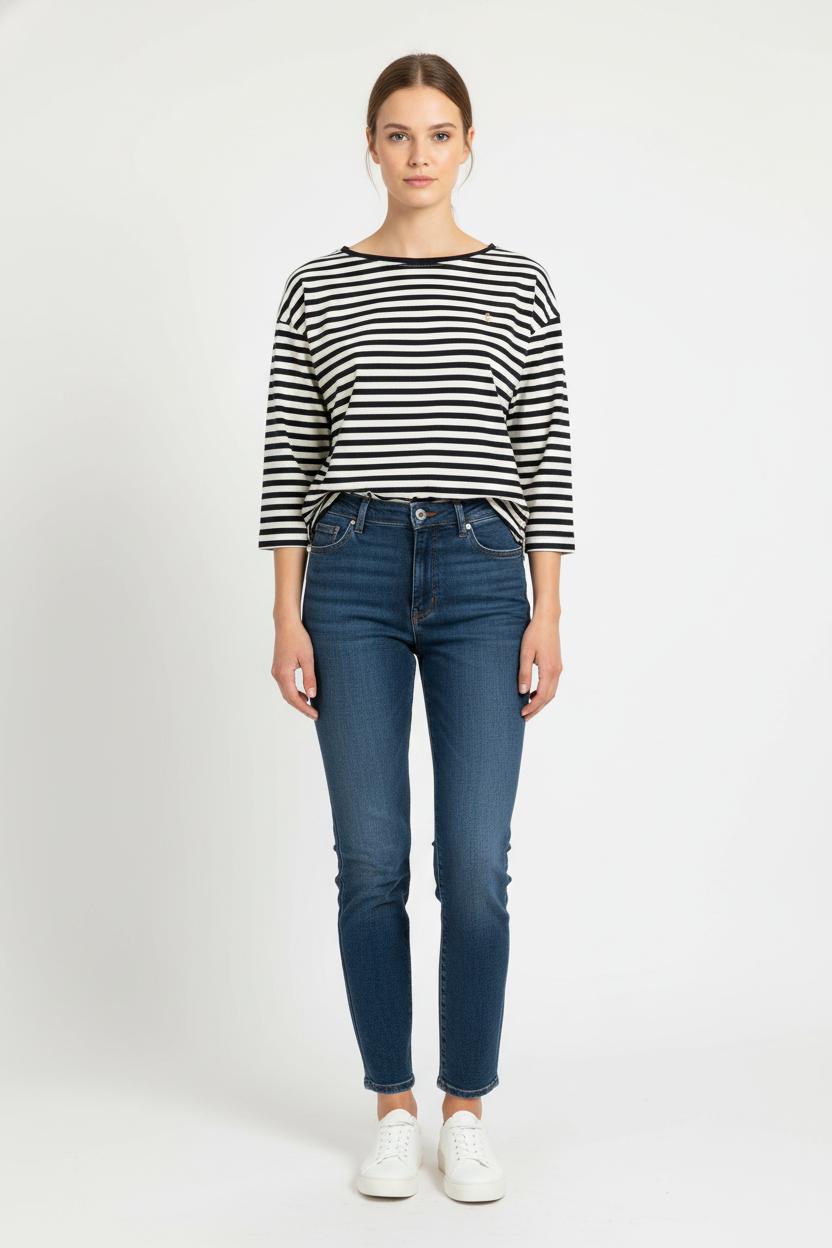 Marinière Noir et Blanc - Taille XS/34 de la marque Des petits hauts | PARAD104478 - Vendu par Paradigme - Image 1