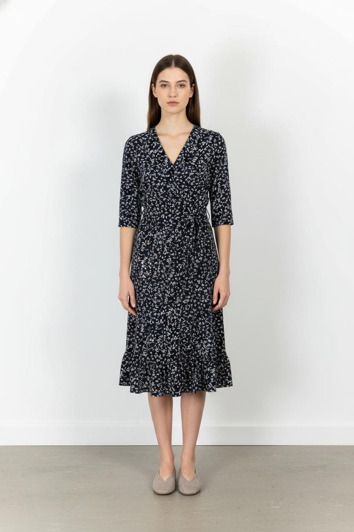 Robe Fleurie Bleu et Blanc - Taille XS/34 de la marque Comptoir des Cotonniers | PARAD104492 - Vendu par Paradigme - Image 1