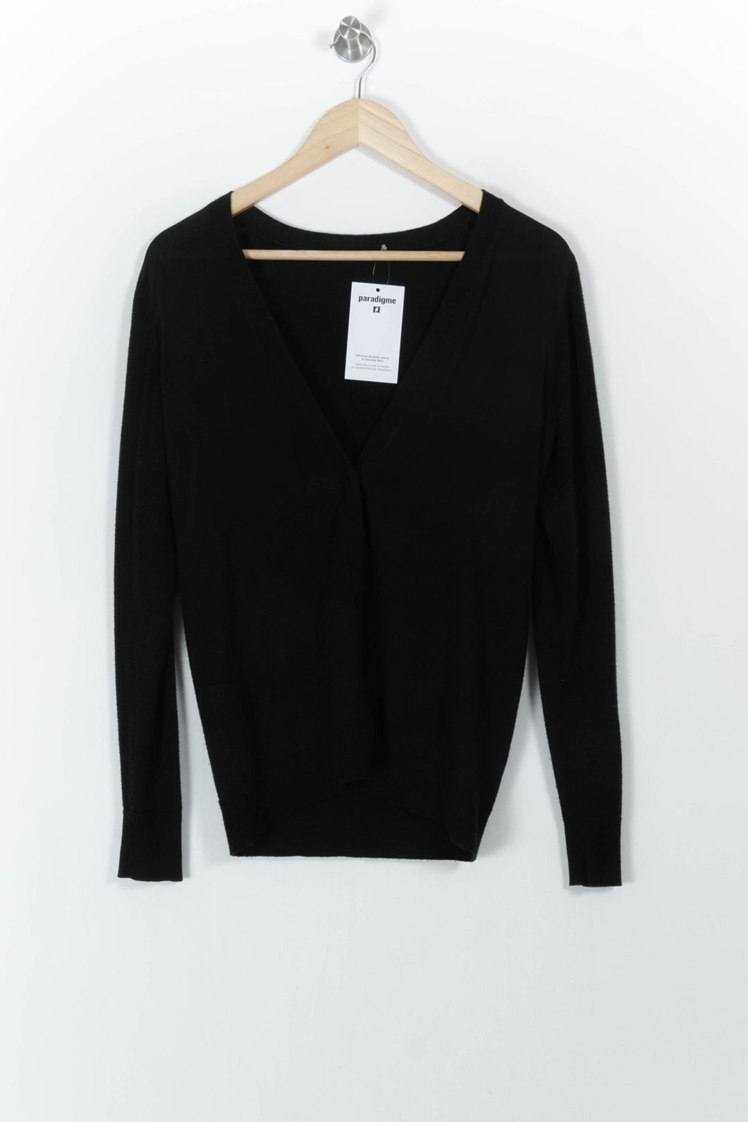 Cardigan Noir - Taille M/38 de la marque Comptoir des Cotonniers | PARAD104503 - Vendu par Paradigme - Image 2