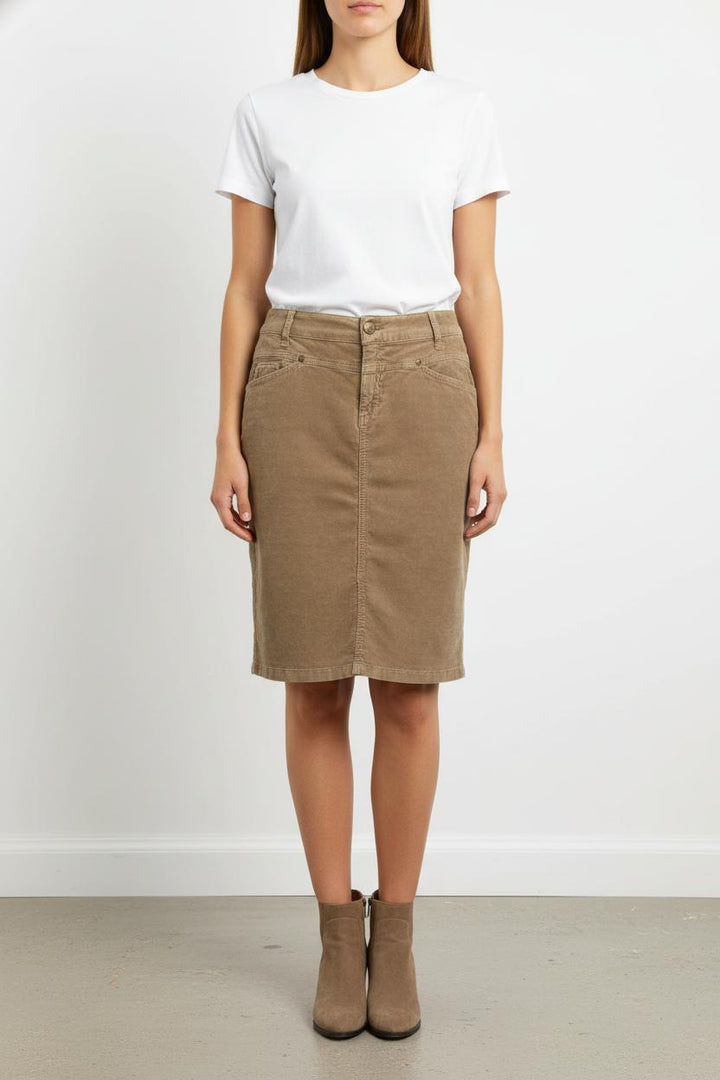 Jupe Droite Beige - Taille XL/42 de la marque Closed | PARAD104504 - Vendu par Paradigme - Image 1