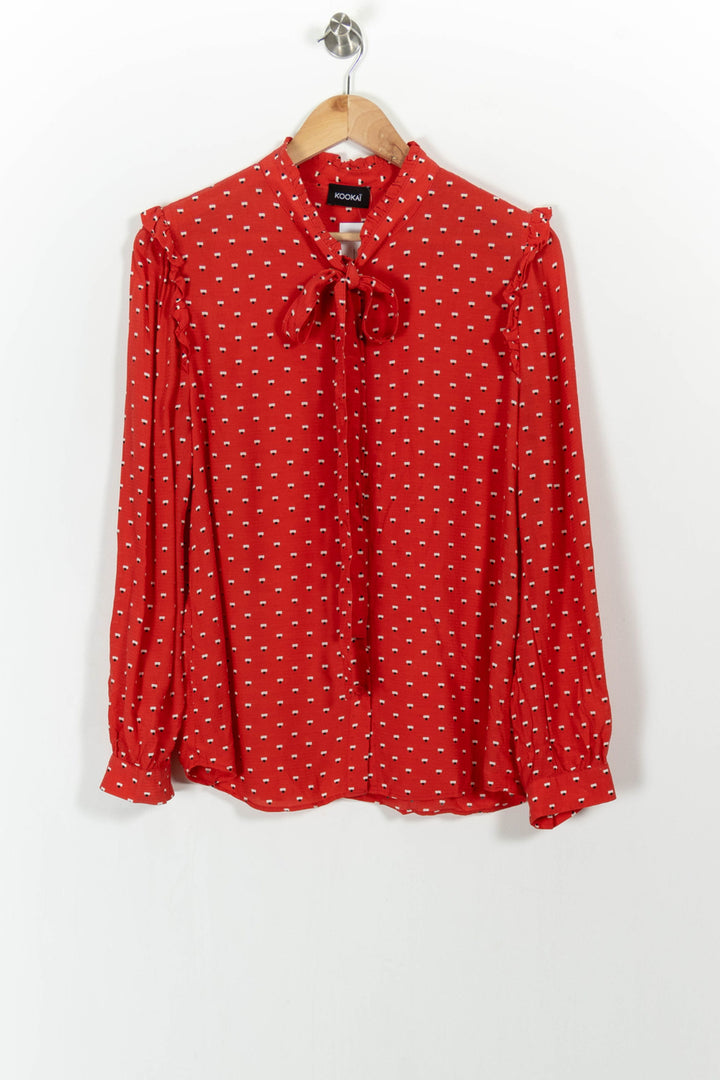 Blouse Rouge et Blanche - Taille XL/42 de la marque Kookai | PARAD104508 - Vendu par Paradigme - Image 2
