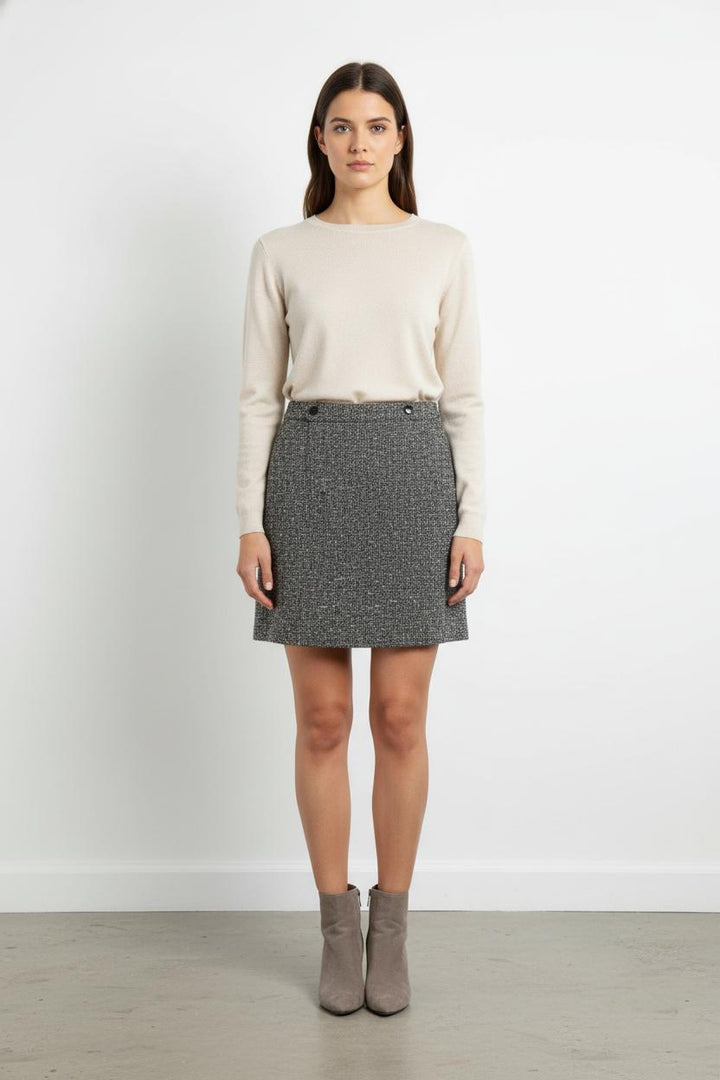 Jupe Droite Grise - Taille XL/42 de la marque Gerard Darel | PARAD104511 - Vendu par Paradigme - Image 1