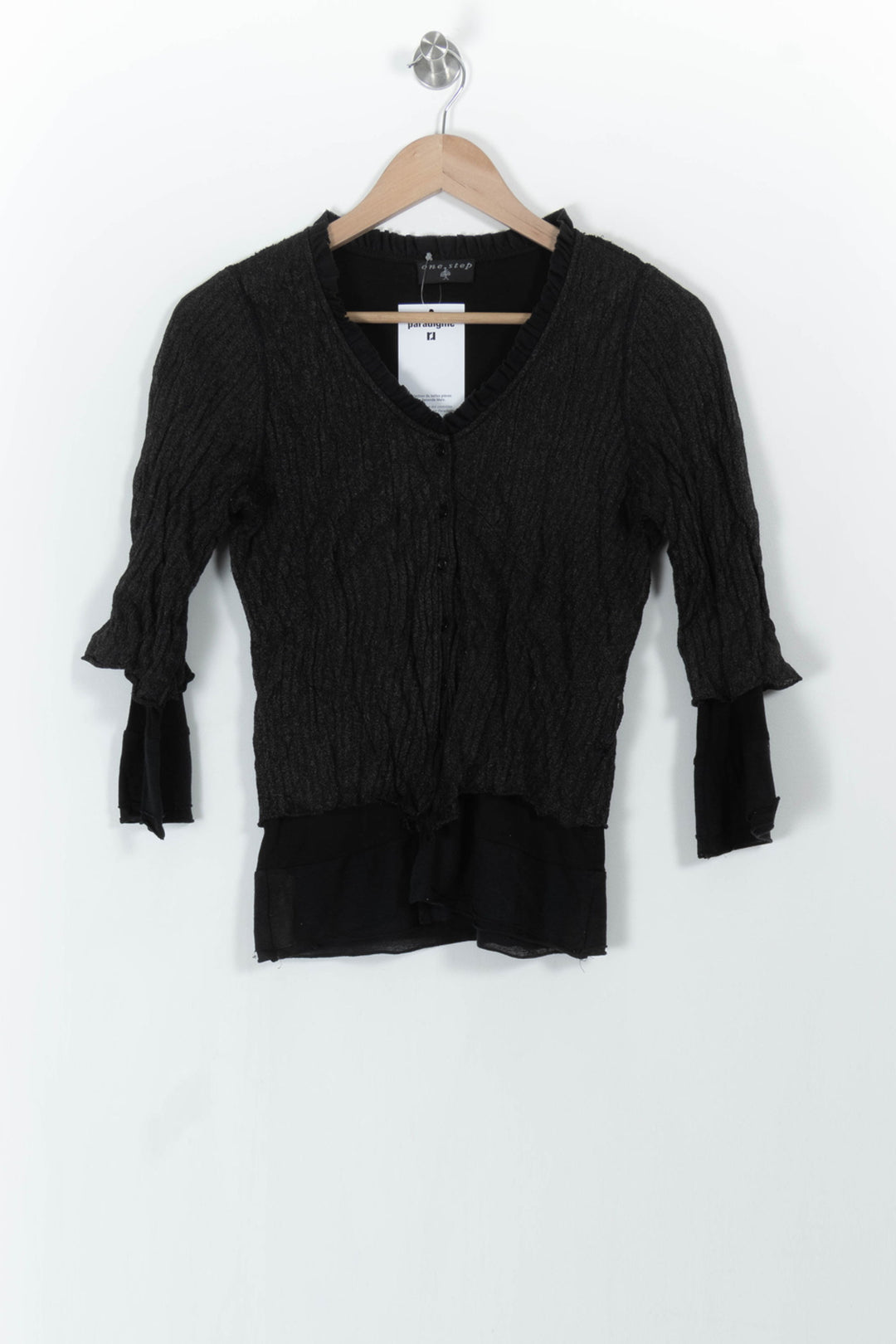 Cardigan Noir - Taille XL/42 de la marque One Step | PARAD104515 - Vendu par Paradigme - Image 2