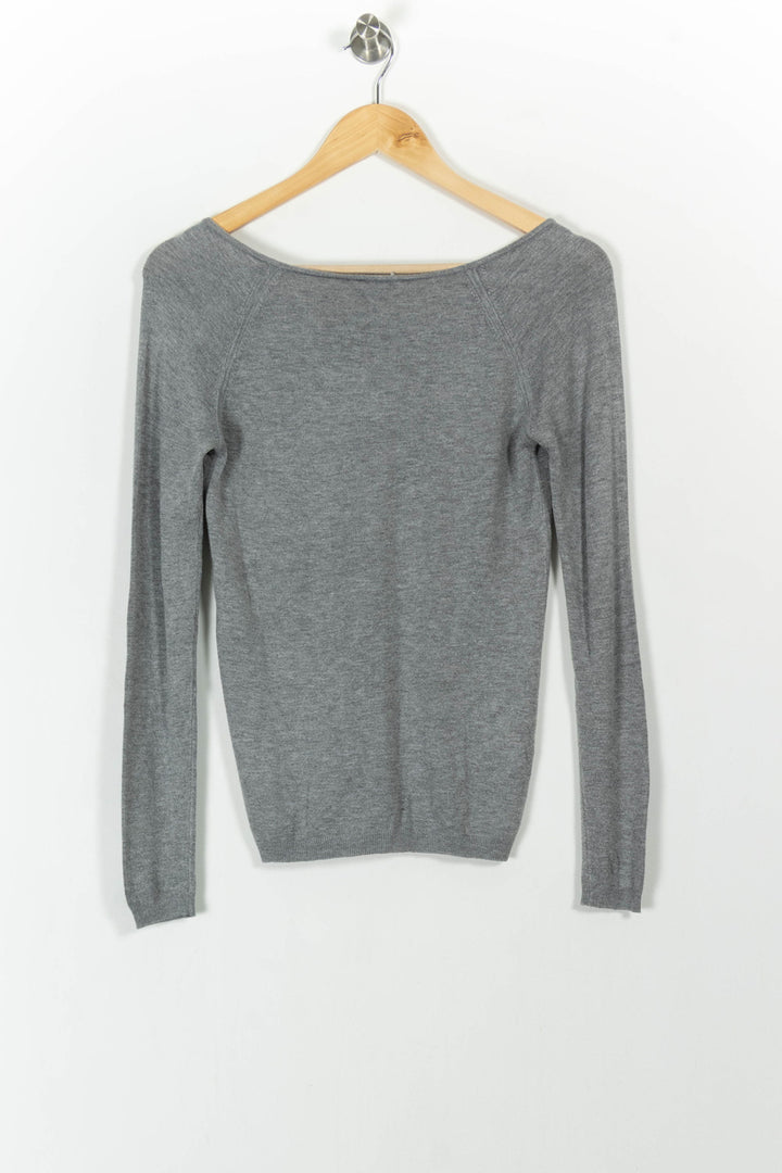 Pull Gris - Taille XS/34 de la marque Kookai | PARAD104517 - Vendu par Paradigme - Image 4