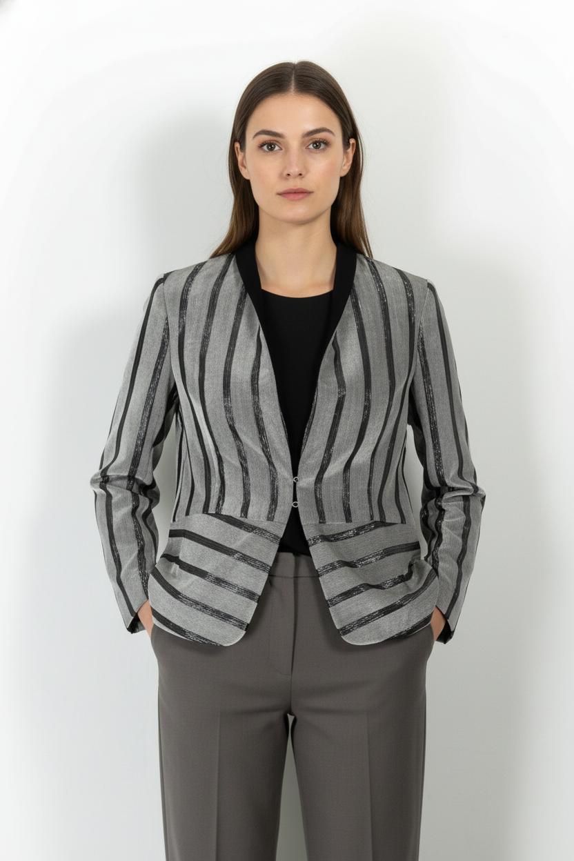 Blazer Gris et Noir - Taille M/38 de la marque IKKS | PARAD104518 - Vendu par Paradigme - Image 1
