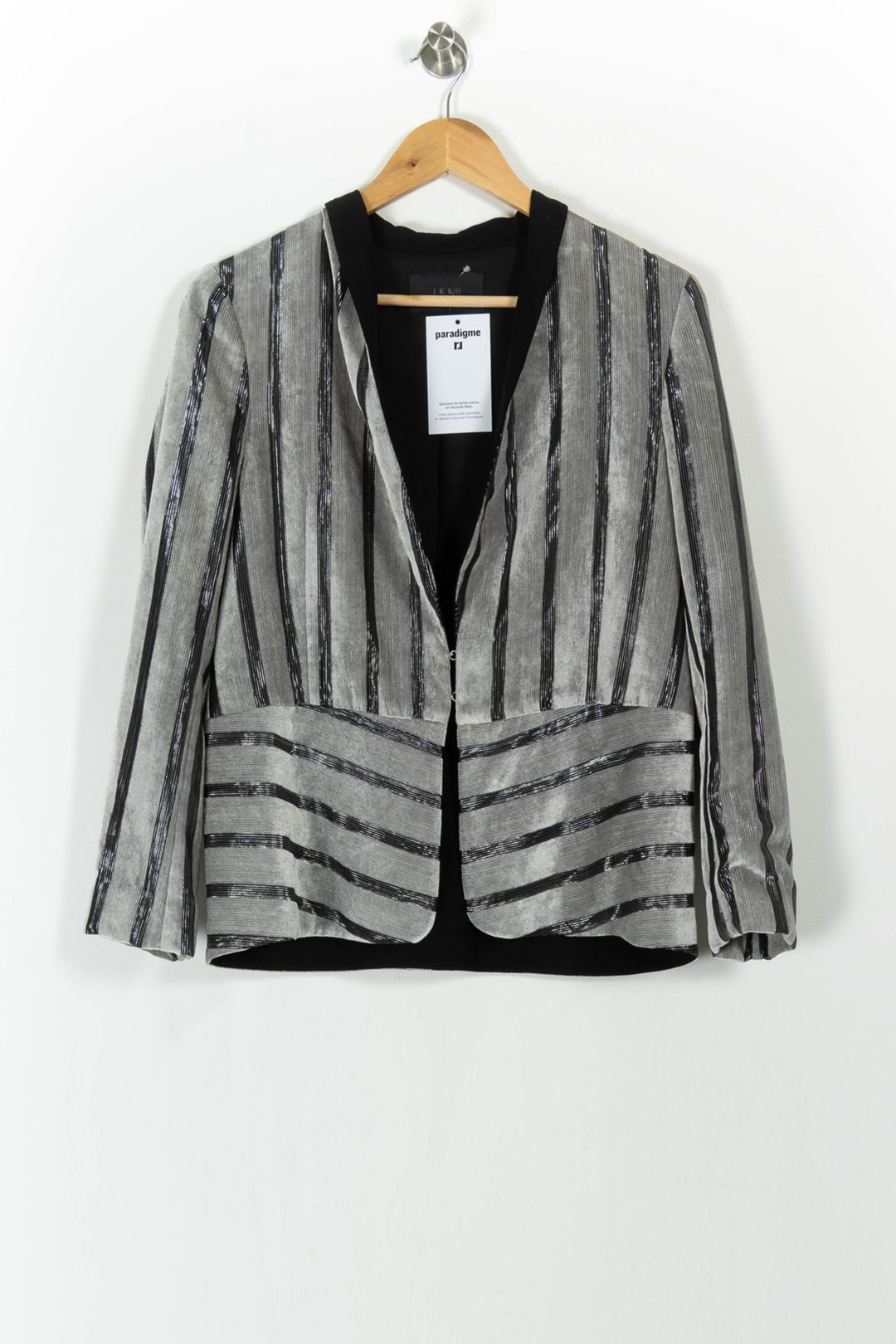 Blazer Gris et Noir - Taille M/38 de la marque IKKS | PARAD104518 - Vendu par Paradigme - Image 2