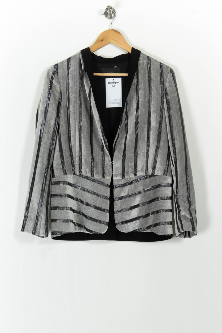 Blazer Gris et Noir - Taille M/38 de la marque IKKS | PARAD104518 - Vendu par Paradigme - Image 2