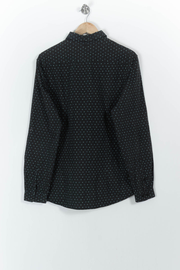 Chemise Noire à Pois Bleus - Taille XL/42 de la marque One Step | PARAD104521 - Vendu par Paradigme - Image 4