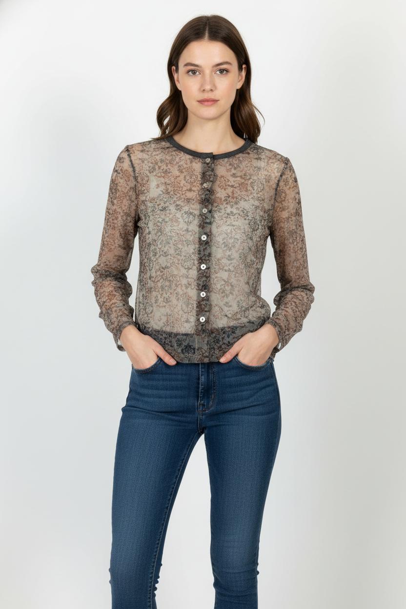 Blouse Multicolore - Taille M/38 de la marque Kookai | PARAD104525 - Vendu par Paradigme - Image 1