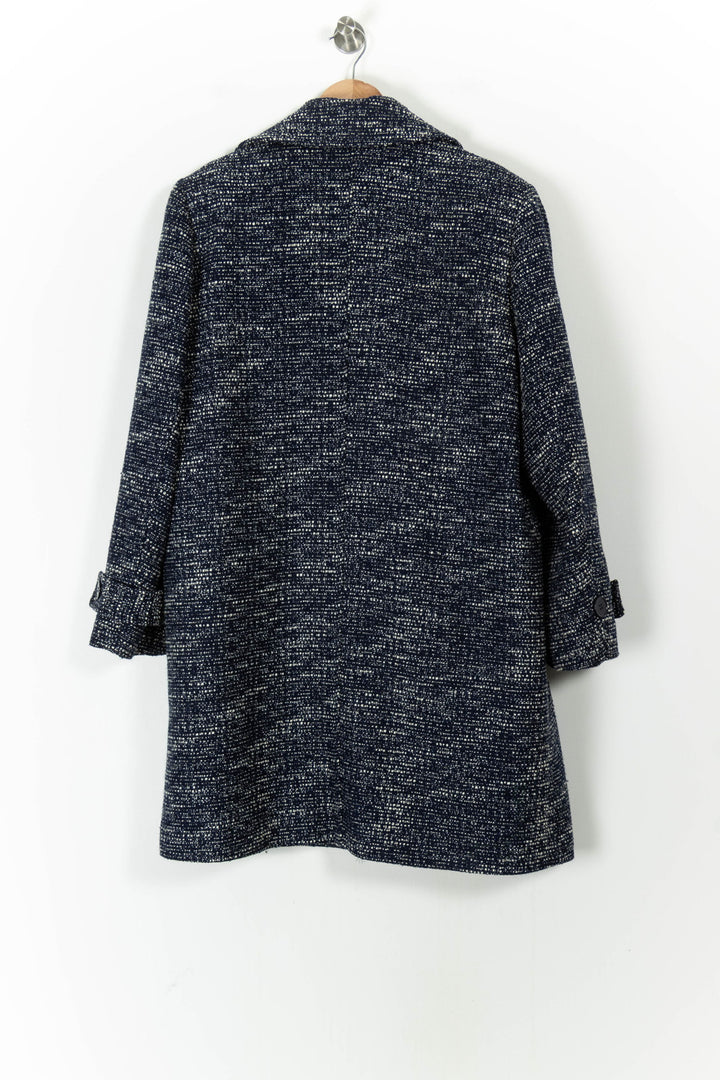 Manteau Bleu et Blanc - Taille L/40 de la marque La Fée Maraboutée | PARAD104527 - Vendu par Paradigme - Image 4