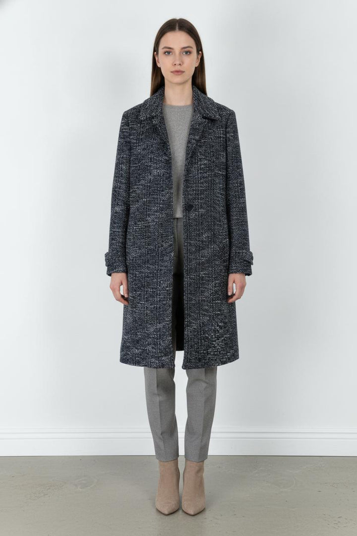 Manteau Bleu et Blanc - Taille L/40 de la marque La Fée Maraboutée | PARAD104527 - Vendu par Paradigme - Image 1