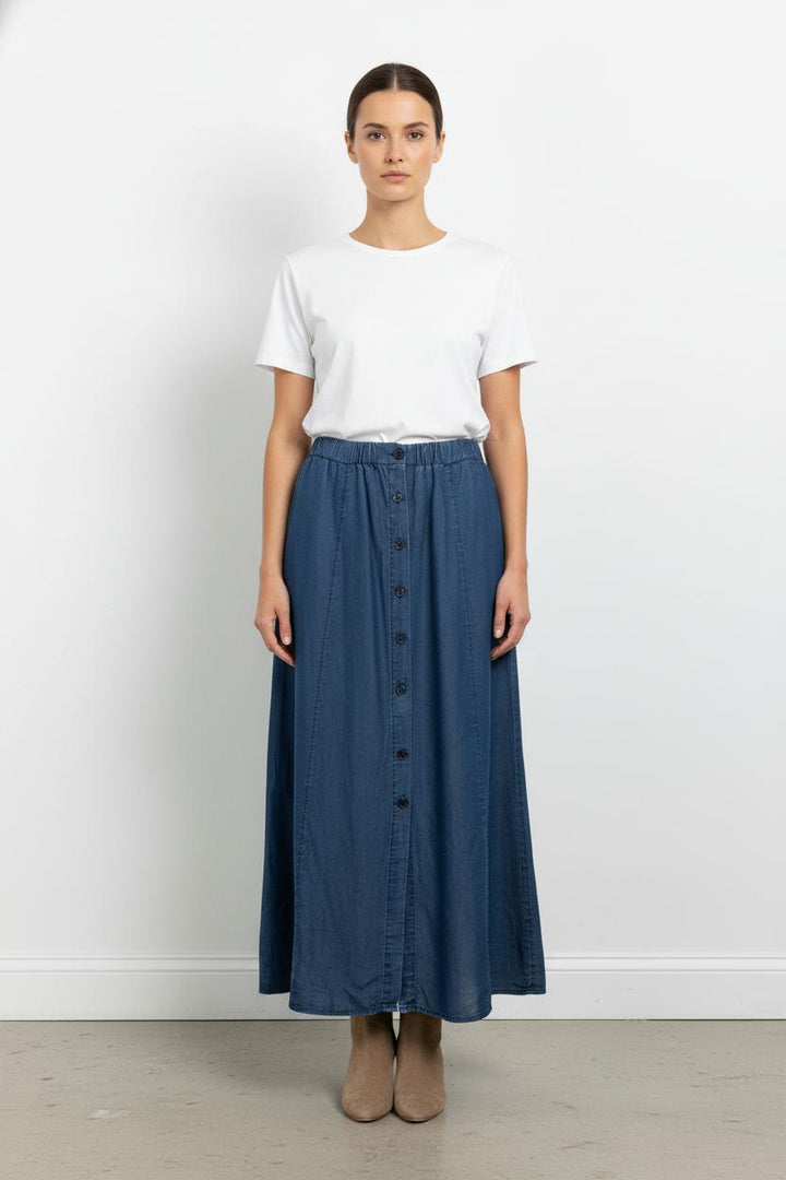 Jupe Longue Bleue - Taille XL/42 de la marque La Fée Maraboutée | PARAD104533 - Vendu par Paradigme - Image 1