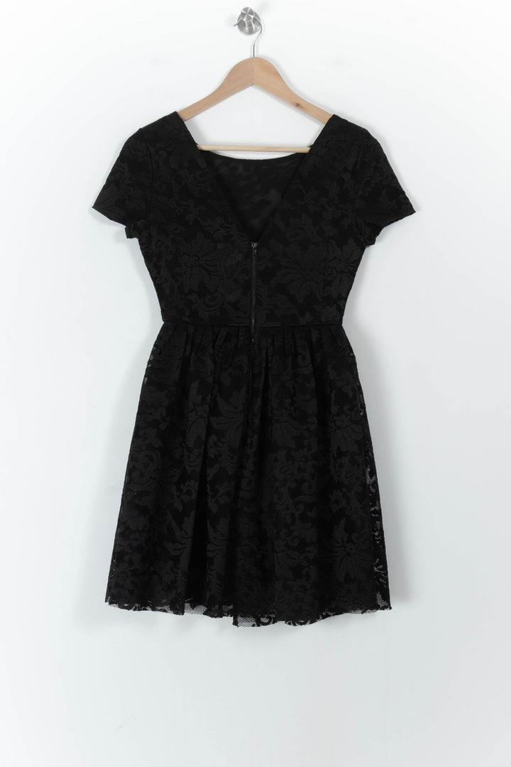 Robe Dentelle Noire - Taille S/36 de la marque Maje | PARAD104534 - Vendu par Paradigme - Image 4