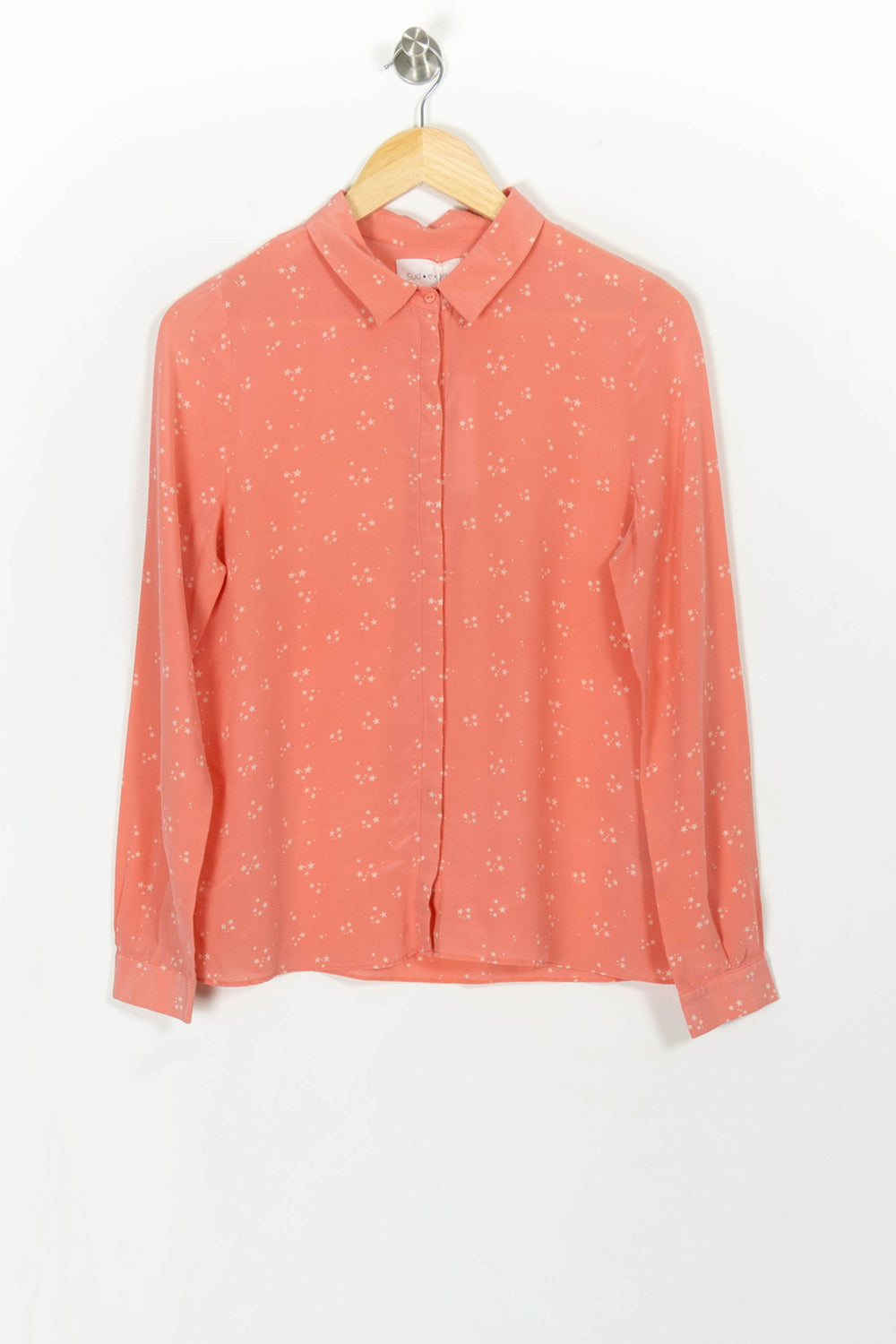 Chemise Rose à Motifs Blancs - Taille M/38 de la marque Sud express | PARAD104536 - Vendu par Paradigme - Image 2