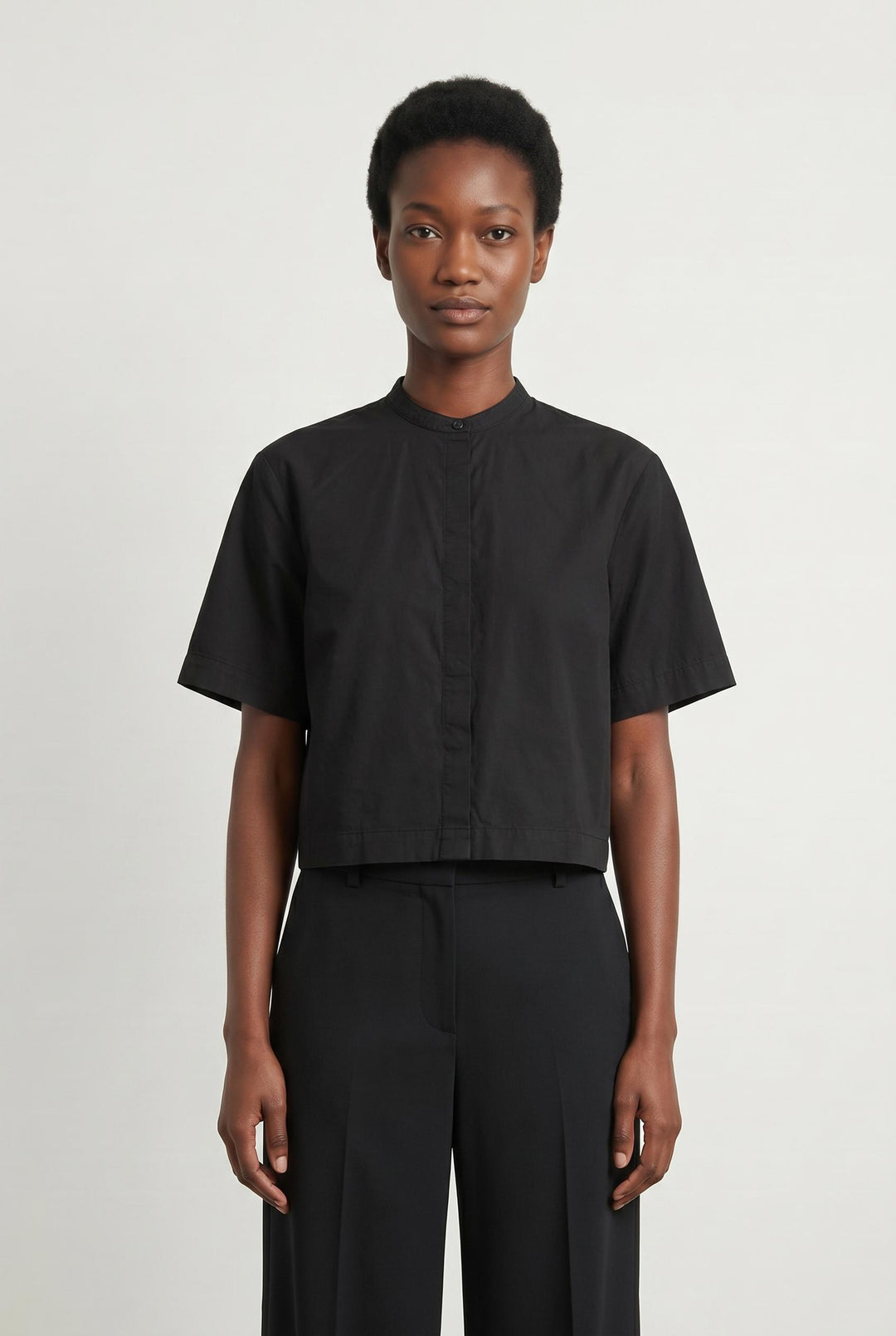 Chemise Noire - Taille M/38 de la marque Galeries Lafayette | PARAD104542 - Vendu par Paradigme - Image 1