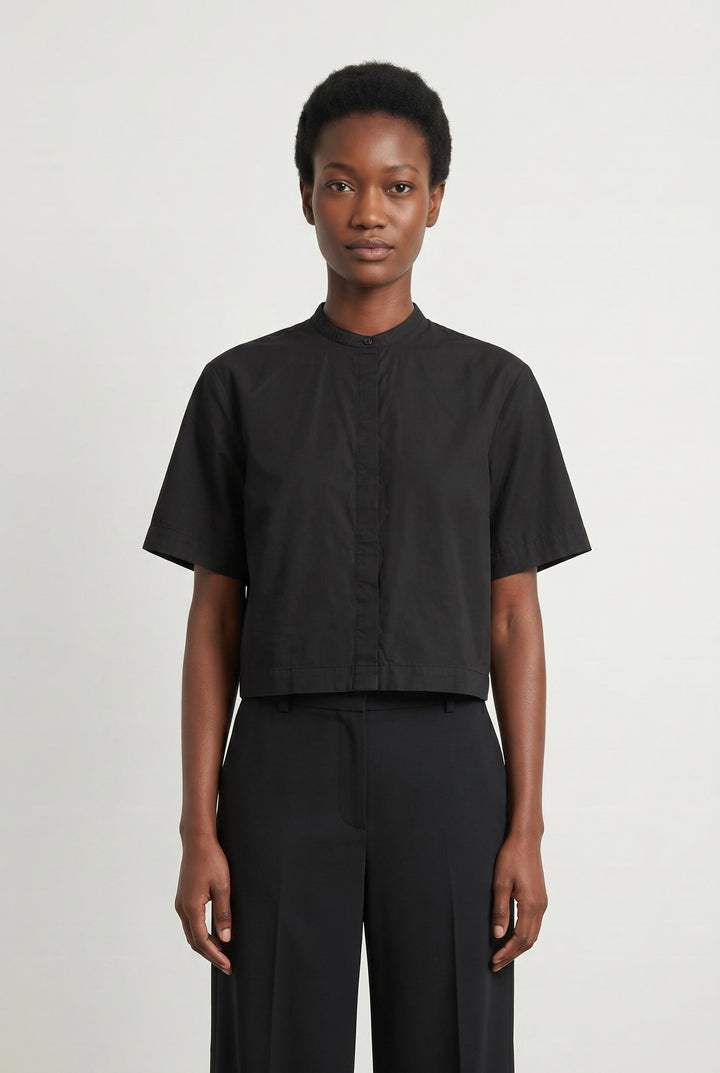 Chemise Noire - Taille M/38 de la marque Galeries Lafayette | PARAD104542 - Vendu par Paradigme - Image 1