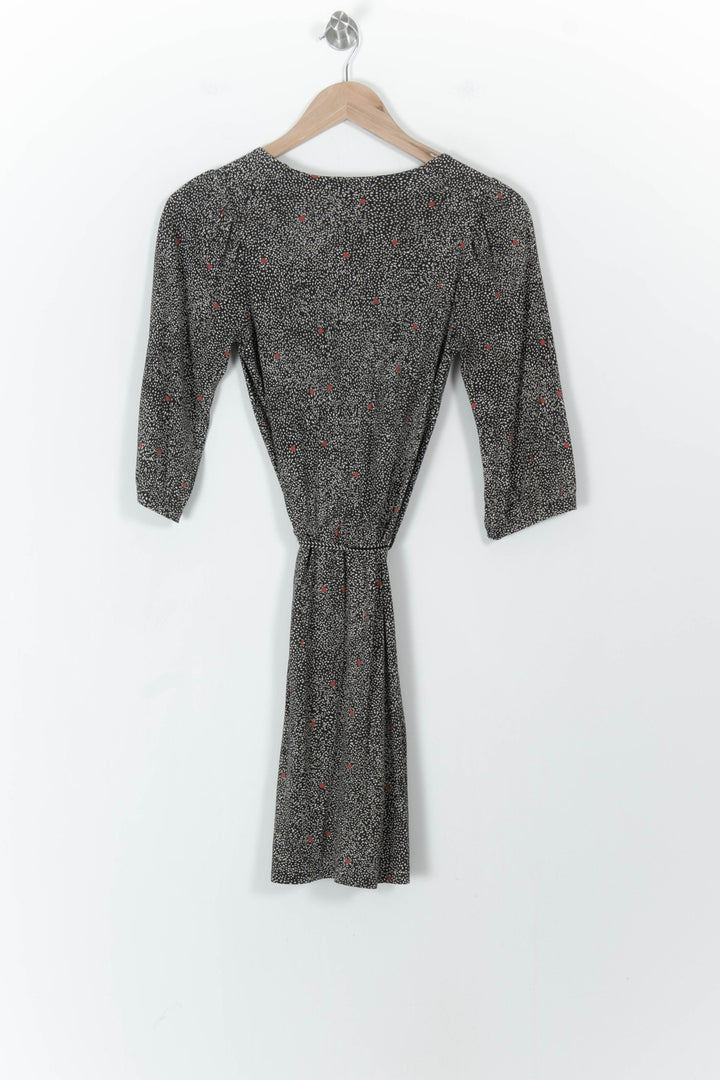Robe Portefeuille Noire et Blanche - Taille XS/34 de la marque Sessùn | PARAD104543 - Vendu par Paradigme - Image 4