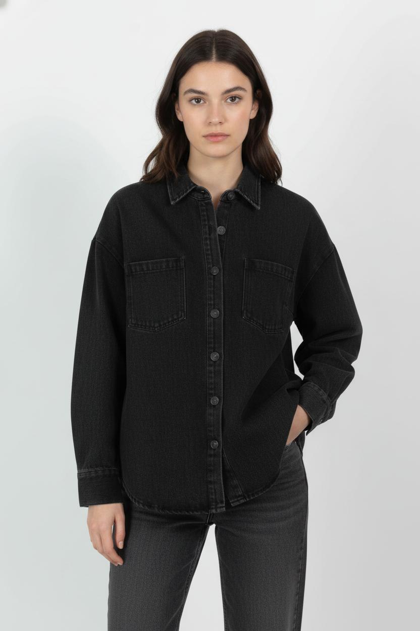 Surchemise Noire - Taille S/36 de la marque Kookai | PARAD104546 - Vendu par Paradigme - Image 1