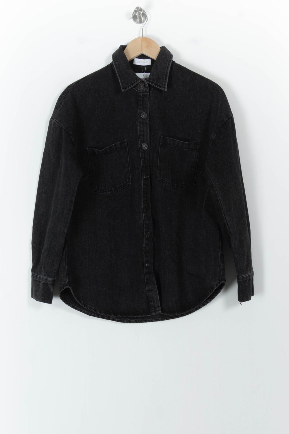 Surchemise Noire - Taille S/36 de la marque Kookai | PARAD104546 - Vendu par Paradigme - Image 2