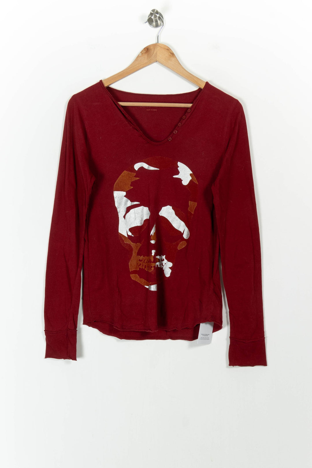 Tee-shirt manches longues bordeaux - Taille S/36 de la marque Zadig&Voltaire | PARAD104547 - Vendu par Paradigme - Image 2
