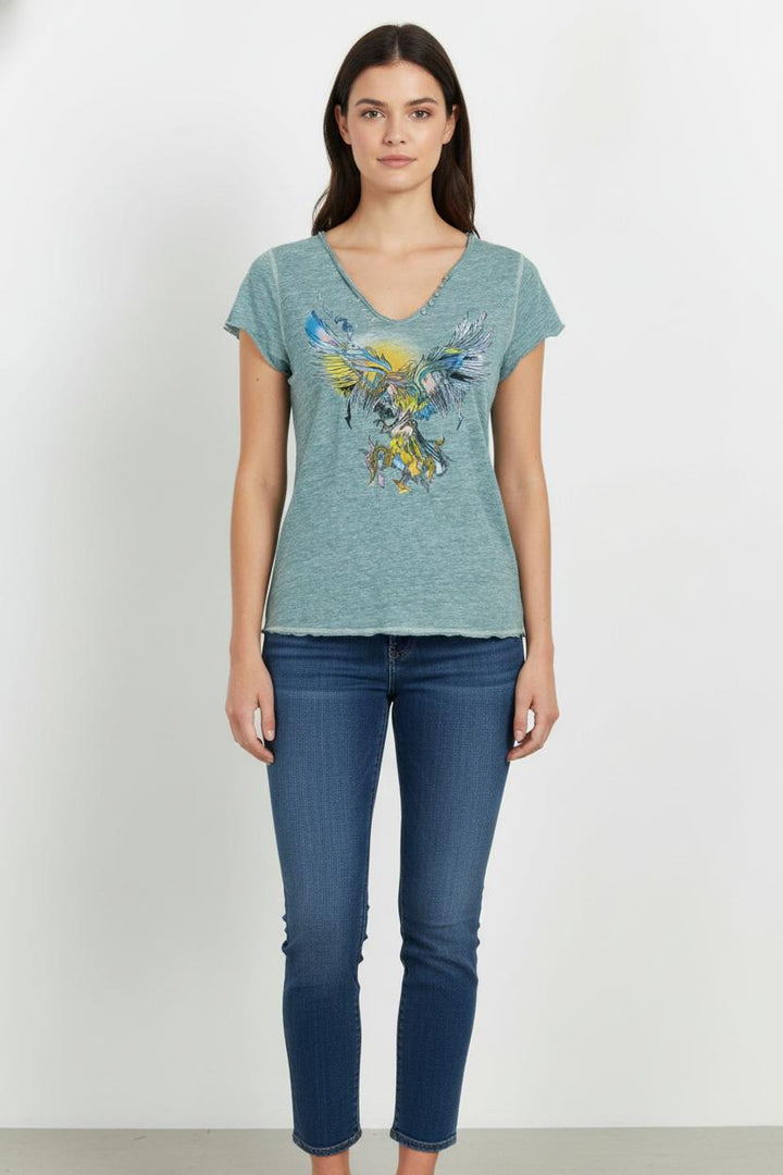 Tee-shirt Vert - Taille S/36 de la marque Zadig&Voltaire | PARAD104548 - Vendu par Paradigme - Image 1