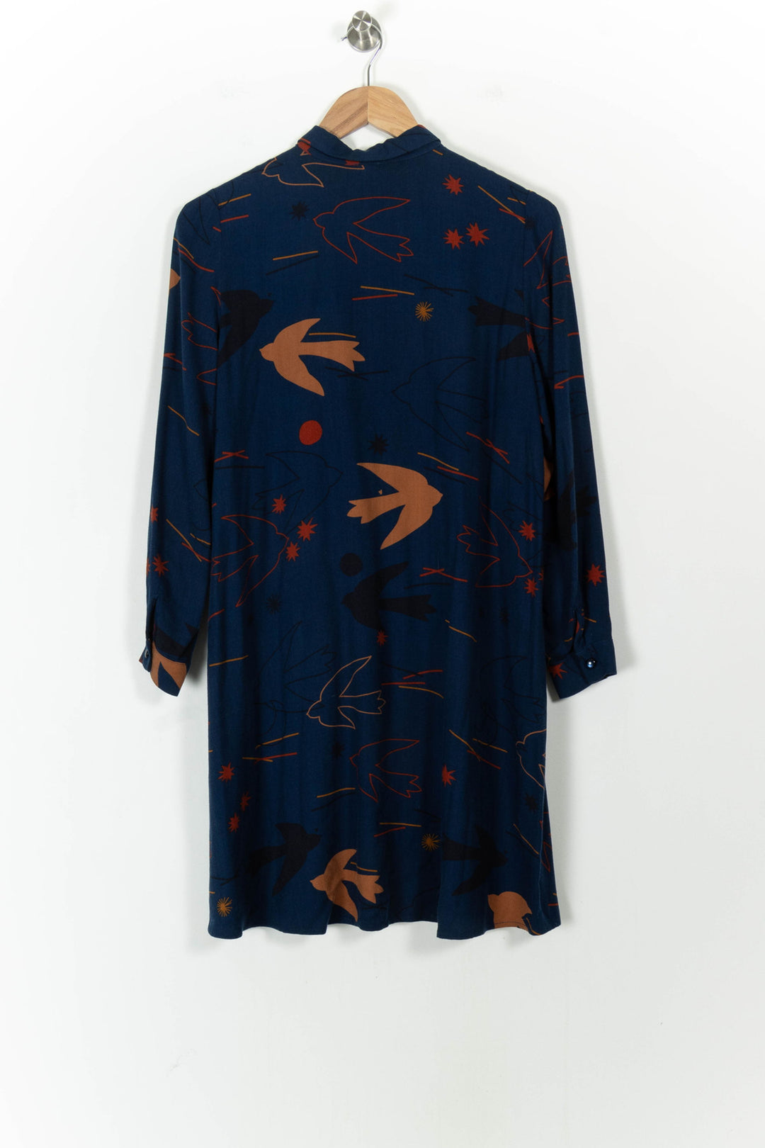 Robe Chemise Bleu et Marron - Taille XS/34 de la marque Des petits hauts | PARAD104549 - Vendu par Paradigme - Image 4