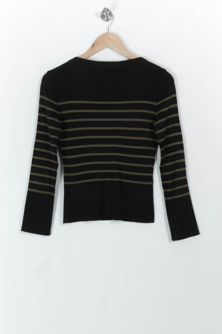 Pull Noir et Kaki - Taille S/36 de la marque Kookai | PARAD104551 - Vendu par Paradigme - Image 4