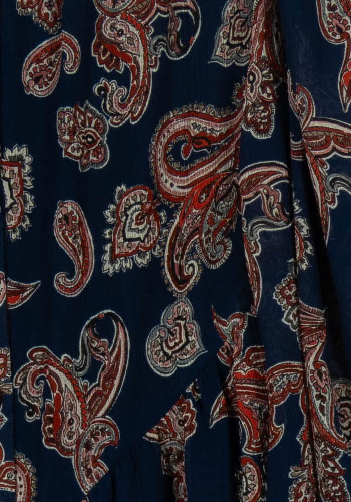 Robe Courte Bleu et Rouge - Taille XS/34 de la marque Maison Stella & Suzie | PARAD104554 - Vendu par Paradigme - Image 3